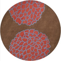 Area Rug 8x8 Round Contemporary Brown Color - Surya Artist Studio Rug from RugPal