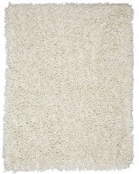 Area Rug 5x8 Rectangle Shag Ivory Color - Anji Mountain Silky Shag Rug from RugPal