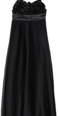 Ruby Rox Girls 7-16 Maxi Dress with Soutach Bodice, Black, 14