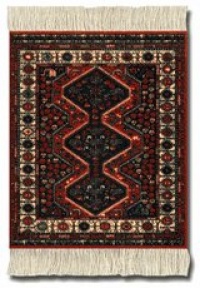 Lextra® (Freud), CoasterRug®, rust and cream, 5.5 x 3.5, set of four