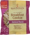 Erin Baker's Breakfast Cookies, Oatmeal Raisin, 3-Ounce Individually Wrapped Cookies (Pack of 12)