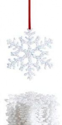 Macy's Holiday Lane 4 Snowflake Christmas Ornaments ~ Box of 12!