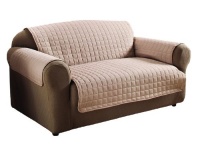 Innovative Textile Microfiber Loveseat Furniture Protector, Natural