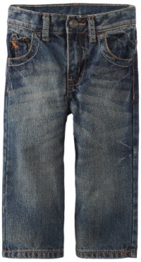 Wrangler Boys 2-7 Relaxed Fit Straight Leg Style Jean, High Noon, 2T