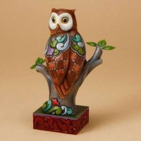 Jim Shore Heartwood Creek from Enesco Perched Owl Figurine 6.75 IN