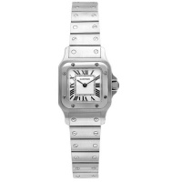 Women's Santos De Cartier Galbee Silver Dial Stainless Steel