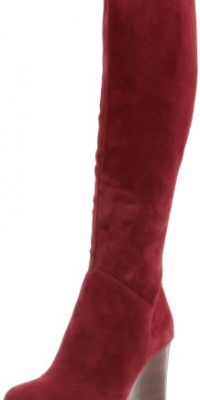 Cole Haan Women's Cora Knee-High Boot,Oxblood Suede,8.5 B US