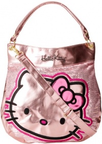 FAB Starpoint Girls 7-16 Hello Kitty Metallic Shine Tote, Pink, One Size