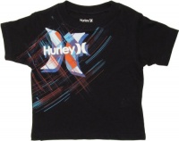 Hurley Baby Boy Tee with Modern Print Graphic - True Navy - 7 Years