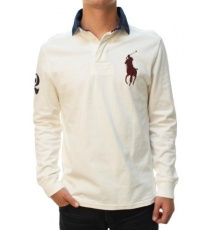 Polo Ralph Lauren Mens Custom Fit Big Pony Polo Rugby Shirt