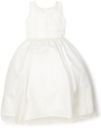 Us Angels Girls 2-6x Classic Organza Full Skirt Dress, Ivory, 6