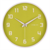 DecoMates Non-Ticking Silent Wall Clock, Green Fruity Key Lime