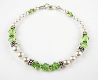 Damali Sterling Silver Freshwater Pearl Birthstone Bracelets