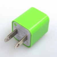 BestDealUSA Durable Mini USB AC Power Adapter /Charger Green For iPod iPhone