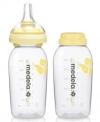 Medela Calma Breastmilk Feeding Bottle Base & Nipple Set - 8 oz