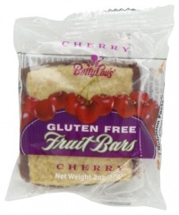 Betty Lou's Cherry Fruit Bar, Gluten Free, 2-Ounce Packages,  12 Count