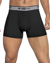 Champion Men's Tech Performance Short Boxer Brief CTP3, Black, M