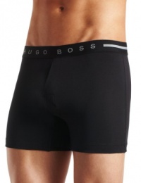 HUGO BOSS Men's Original Pure Cotton Rib Fly Front Boxer Short