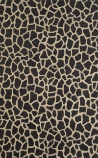 Liora Manne Seville Giraffe Hand Tufted Rug, 8 by 10-Feet, Black