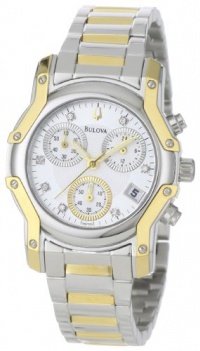 Bulova Women's 98P120 Wintermoor Two-Tone Diamond Chronograph Watch