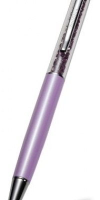 YooMee 2-in-1 Light Amethyst Capacitive Touchscreen Stylus and Ballpoint Pen with Swarovski Crystals