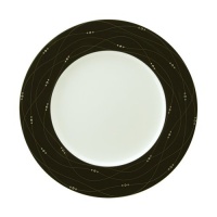 Royal Doulton Precious Platinum  9-inch Black Accent Salad Plate