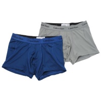 Calvin Klein Men's 2 Pack Trunk Brief, Full Moon Atlantis, Medium