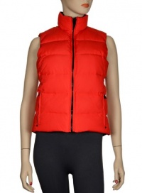 Ralph Lauren Active Large L Ladies Quilted Down Puffer Ski Vest Reversible Red and Black