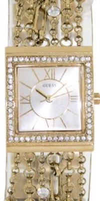 GUESS U0140L2 Yellow Gold-Tone Embellished Bracelet Watch