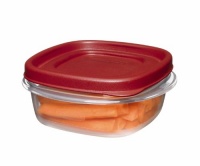 Rubbermaid 1777084 Easy Find Lid Square 1-1/4-Cup Food Storage Container