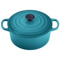 Le Creuset Signature Enameled Cast-Iron 3-1/2-Quart Round French Oven, Caribbean