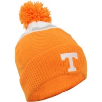 adidas Tennessee Volunteers Color Block Cuffed Knit Beanie - Tennessee Orange/White