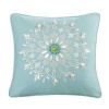 Echo Sardinia 18-Inch by 18-Inch Polyester Fill Pillow, Ease, Blue