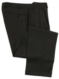 Ralph Lauren Mens Double Pleated Charcoal Gray Wool Dress Pants - Size 34 x30