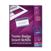 Avery Name Badge Inserts, 2.25 x 3.5 Inches, Box of 400 (05390)