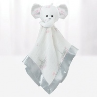 aden + anais 100% Cotton Muslin Musy Mate Lovey, For The Birds Elephant