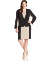 AGB Women's Plus-Size Sleeveless Sheath Dress with Jacket