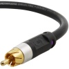 Mediabridge ULTRA Series Subwoofer Cable (8 Feet) - Dual Shielded with Gold Plated RCA to RCA Connectors - Black