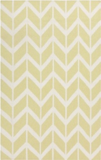 5' x 8' Rectangular Surya Area Rug FAL1083-58 Pear/White Color Handmade in India Fallon Collection