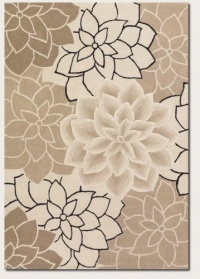 Couristan 2158/2226 Super Indo Area Rugs, 8-Feet by 11-Feet, Beige