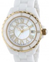 Swiss Legend Women's 20050-WWGR Karamica Collection White Ceramic Bracelet Watch