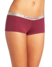 Calvin Klein Womens Metallic Chrome short Panty