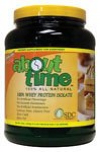 SDC Nutrition About Time Whey Protein Isolate, Birthday Cake, 2 Pound