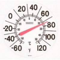 Springfield  90007 13.00 Big and Bold Low Profile Patio Thermometer