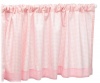 Tadpoles Basics  Gingham Rod Pocket Window Valance, Pink