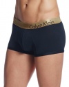 Calvin Klein Men's Body Micro Limited Edition Low Rise Trunk, Blue Shadow/Gold Waistband, X-Large