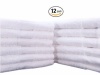 Utopia 24-Inch x 48-Inch Bath/Gym Towels 100% Cotton, Soft & Absorbent 12-Pack, White