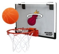 NBA Miami Heat Game On Indoor Basketball Hoop & Ball Set