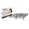 Structures by Malouf® HIGHRISE Folding Metal Bed Frame 14 High Bi-Fold Platform Bed Base and Box Spring