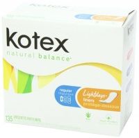 Kotex Natural Balance* Lightdays Liners, Regular, Unscented, 135 Count